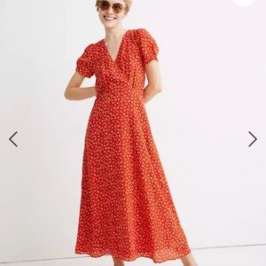 Madewell Wrap Dress in Calico Floral